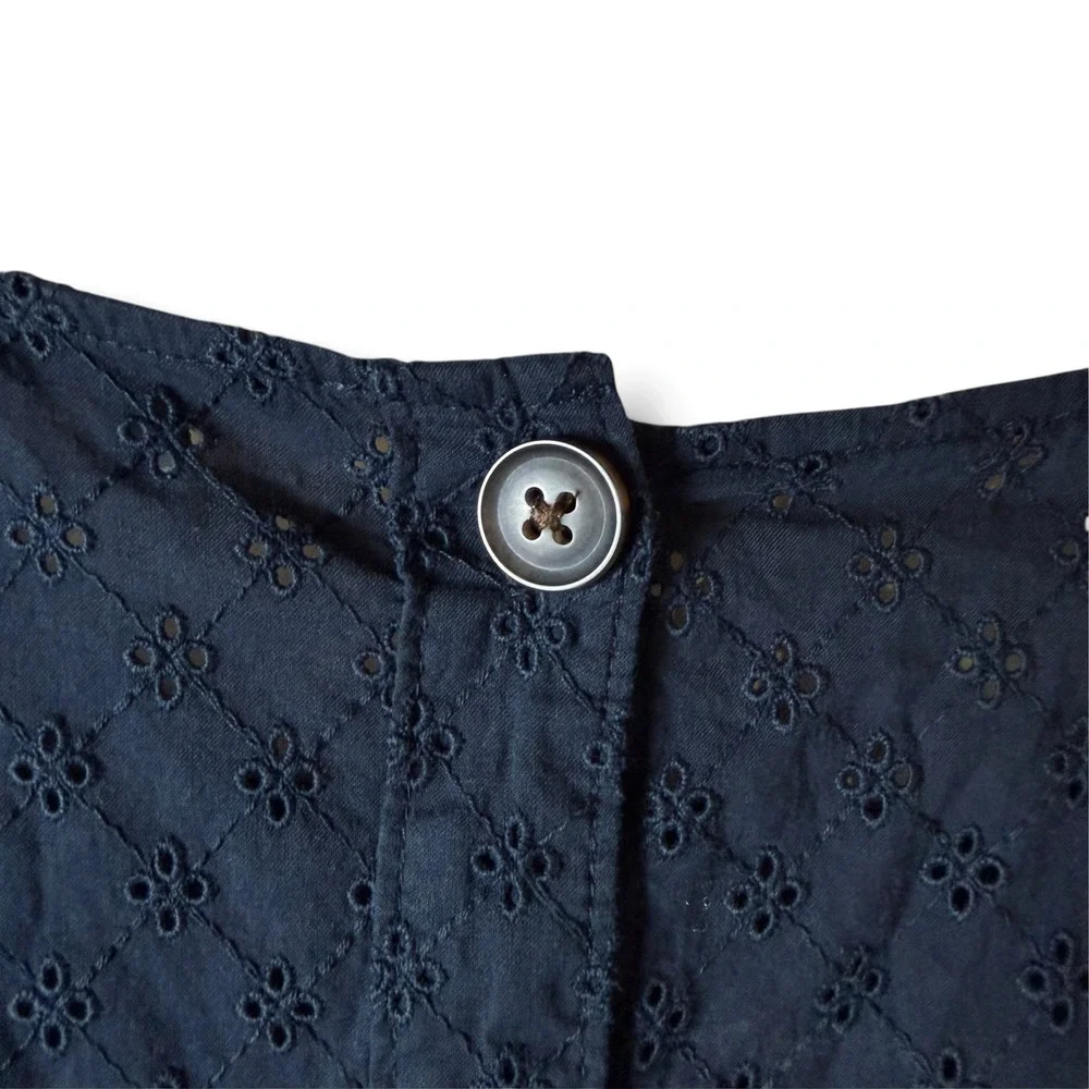 Madewell eyelet top